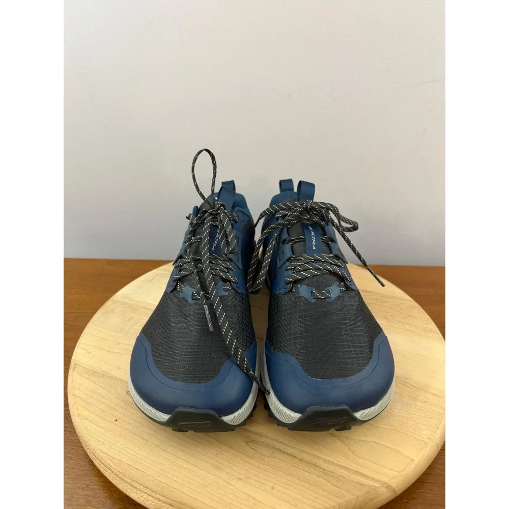 Altra Lone Peak 8 Trail Running Shoes Men Sz 10 Wide Navy Black Hiking Sneakers - Picture 2 of 7